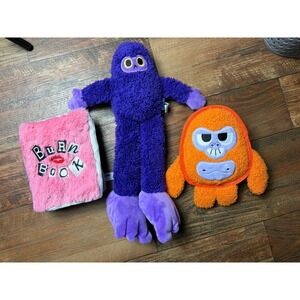 Bark Box Mean Girls XS-S Burn Book Plush Dog Toy Crinkle Squeakers Pink